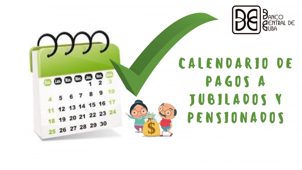 Imagen relacionada con la noticia :Calendario de pagos a jubilados y pensionados de la seguridad social
